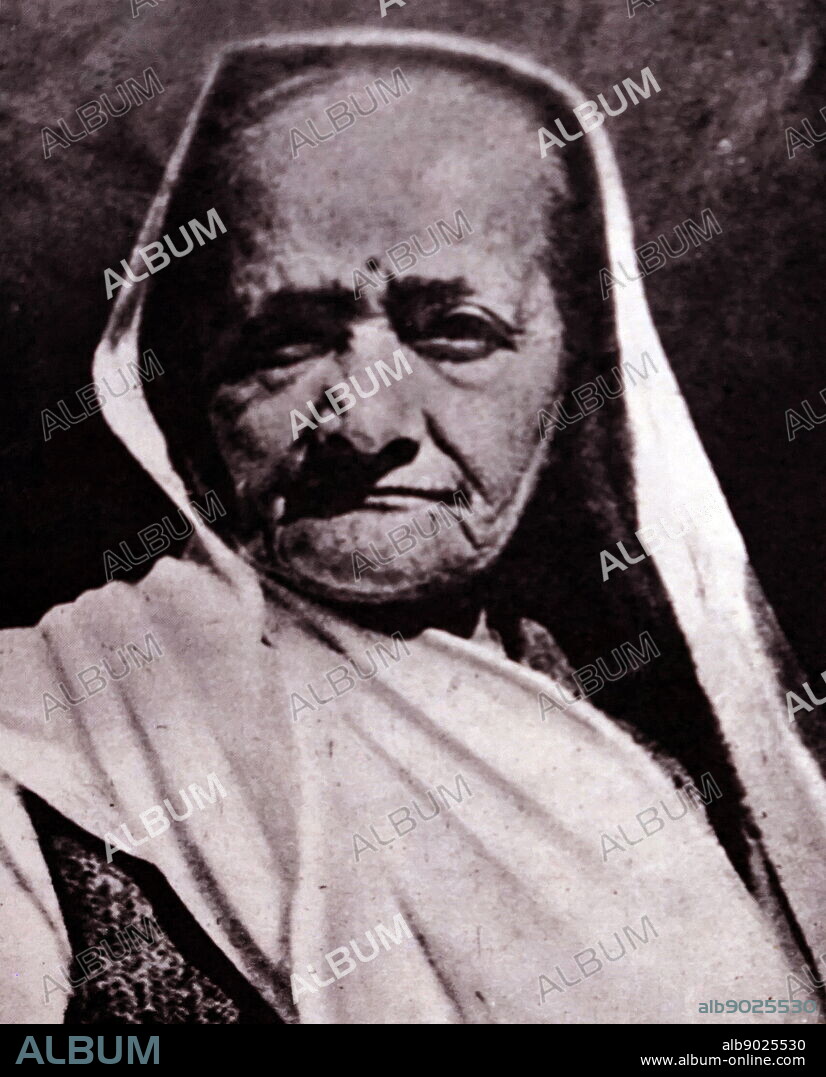 Photograph of Kasturbai Mohandas Gandhi. Kasturbai Mohandas Gandhi (1869-1944) an Indian political activist and wife of Mohandas Karamchand Gandhi.