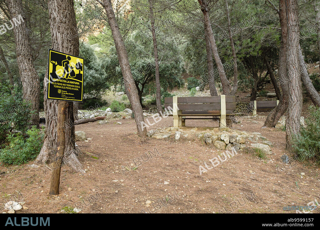 Ses Serveres, finca publica Son Fortuny, Estellencs, Serra de Tramuntana, Mallorca, balearic islands, Spain.