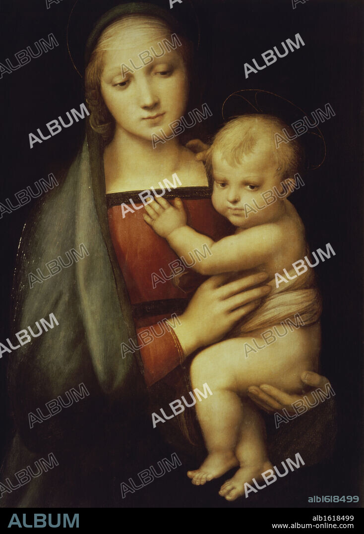 Madonna del Granduca   ca.1506  Raphael (1483-1520 Italian)   Oil on wood panel   Palazzo Pitti, Palatine Gallery, Florence, Italy.