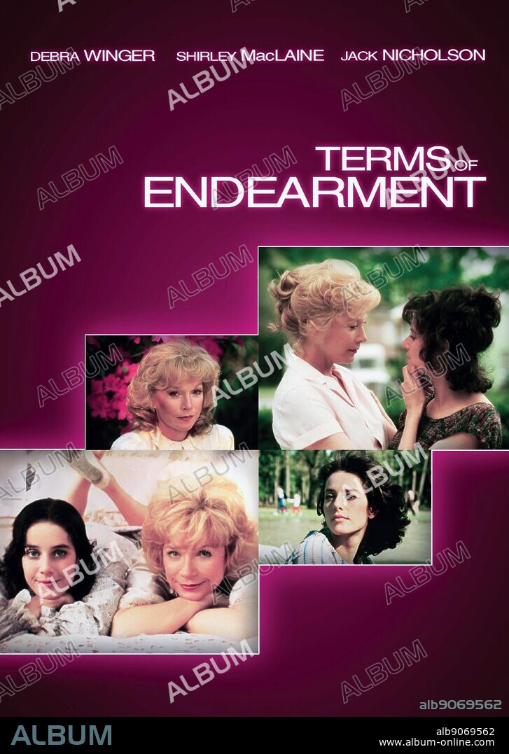 Terms of Endearment is a 1983 comedy-drama film that was adapted from the novel of the same name by Larry McMurtry. Directed by James L. Brooks and starring Shirley MacLaine, Debra Winger and Jack Nicholson. The story covers 30 years of the relationship between a mother and her daughter.