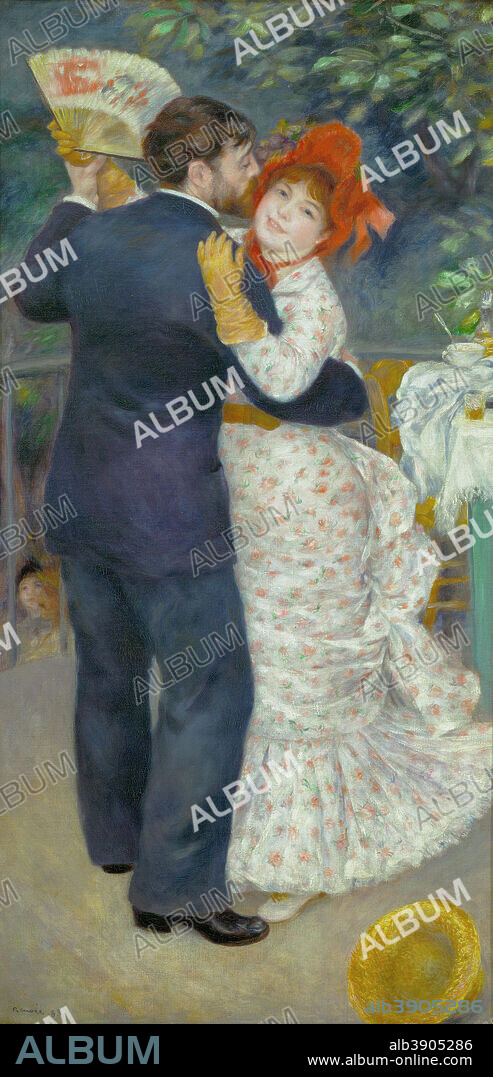 PIERRE AUGUSTE RENOIR. Danse à la campagne Country Dance. Date/Period: 1883. Painting. Oil on canvas. Height: 1,800 mm (70.86 in); Width: 900 mm (35.43 in).