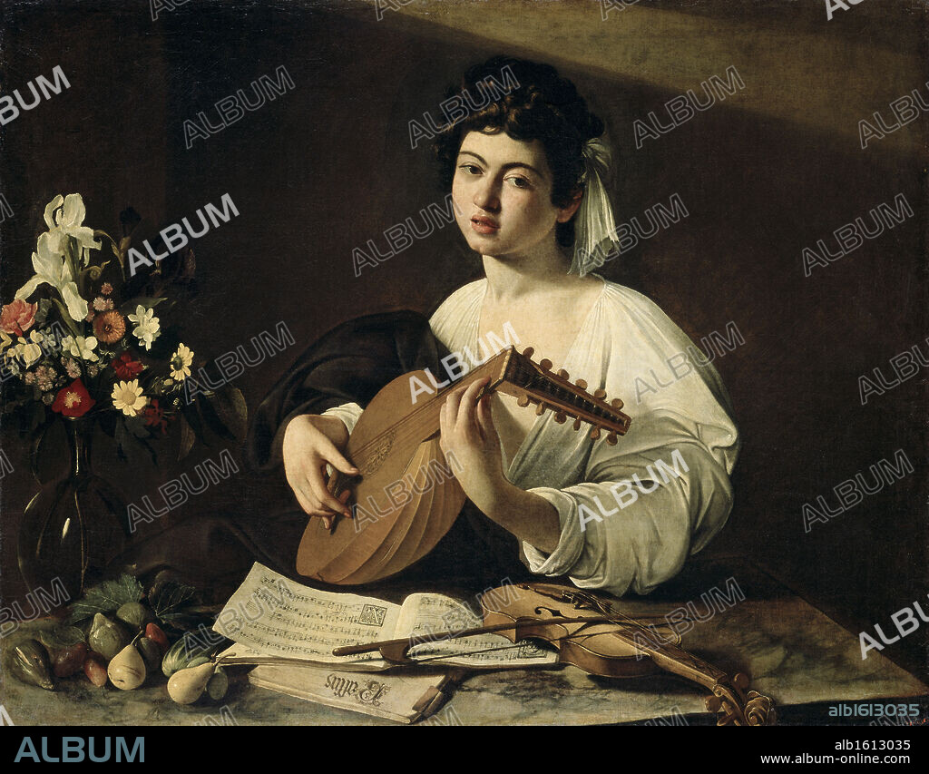 The Lute Player  Michelangelo Merisi da Caravaggio (1573-1610 Italian)  Hermitage Museum, St. Petersburg, Russia.
