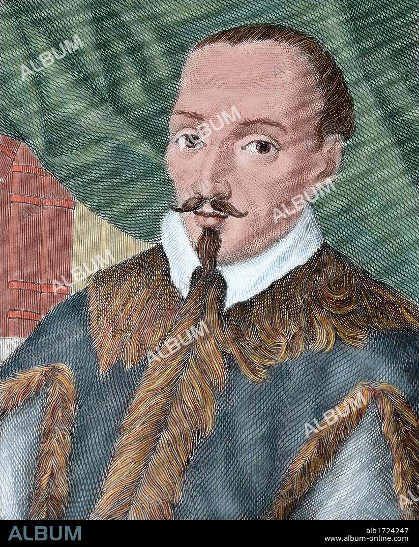 Jeronimo de Zurita y Castro (1512-1580). Spanish historian, founder of the modern tradition of historical scholarship in Spain. Colored engraving.