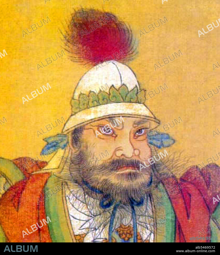 An Lushan (ca. 703–29 January 757), born Aluoshan or Galuoshan, posthumously named Prince La of Yan, was a military leader of Sogdian and Tujue origin during the Tang Dynasty in China. He rose to prominence by defending the northeastern border from the Khitan and other northern threats, while systematically bribing Imperial messengers and envoys to depict him in good terms in their reports. He was summoned to Chang'an, the Tang Dynasty's capital, several times and managed to get the favor of Chancellor Li Linfu and Emperor Xuanzong, who took An Lushan as his son. This allowed An Lushan to get astonishing military power in northeast China. After the death of Li Linfu, his opposition to Yang Guozhong created military tension within the Empire. The promotion of Yang Guozhong to Chancellor precipitated the catastrophic An Shi Rebellion, which lasted from 755 to 763. Viewed as paranoid and dangerous, An Lushan was assassinated by his own son, An Qingxu, in 757, starting political turmoil for the Yan Kingdom which eventually led to its final collapse in 763.