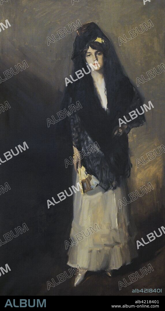 Joaquín Sorolla y Bastida (1863-1923). Pintor español. María con mantilla, 1910. Oleo sobre lienzo, 207 x 118 cm. Museo Sorolla. Madrid. España.