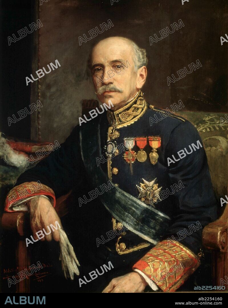 JOSE MORENO CARBONERO (1860-1942). DATO IRADIER, EDUARDO POLITICO ESPAÑOL. LA CORUÑA 1856-1921 OLEO DE JOSE MORENO CARBONERO , 1919 COLECCION PARTICULAR.