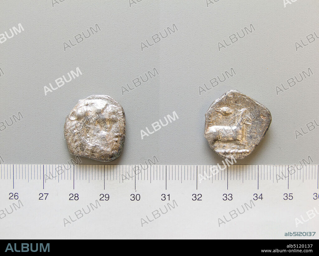 Ruler: Euagoras I, King of Salamis, Cyprus 411-374 BCMint: Salamis, Stater of Euagoras I, King of Salamis, Cyprus 411 374 BC from Salamis, 411374 B.C., Silver, 10.35 g, 6:00, 22.4 mm, Made in Salamis, Cyprus, Greek, 5th4th century B.C., Numismatics.