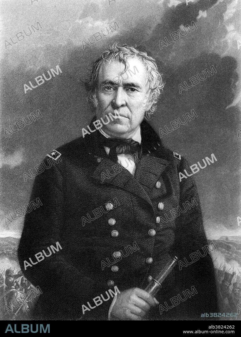 Zachary Taylor (November 24, 1784 - July 9, 1850) was the 12th President of the USA (1849-50) and an American military leader. He made a name for himself in the War of 1812. He established military forts along the Mississippi River and entered the Black Hawk War as a colonel in 1832. His success in the Second Seminole War attracted national attention and earned him the nickname "Old Rough and Ready". In 1846 the Mexican-American War broke out, and Taylor led American troops to victory and became a national hero. The Whig Party convinced him to lead their ticket, despite his unclear platform and lack of interest in politics. As president he kept his distance from Congress and his cabinet, even as partisan tensions threatened to divide the Union. Despite being a Southerner and a slaveholder himself, Taylor did not push for the expansion of slavery. To avoid the question, he urged settlers in New Mexico and California to bypass the territorial stage and draft constitutions for statehood, setting the stage for the Compromise of 1850. Taylor died suddenly of a stomach-related illness in July 1850 at the age of 65 after serving only 16 months of his presidential term.