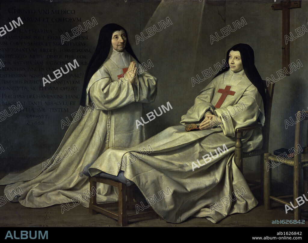 The Ex-Voto of 1662   1662   Philippe de Champaigne (1602-1674/French)   Musee du Louvre, Paris.