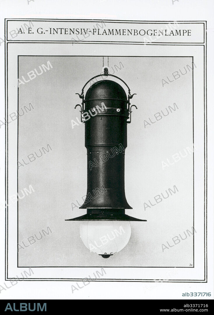 PETER BEHRENS. AEG Intensive Flame Arc Lamp.