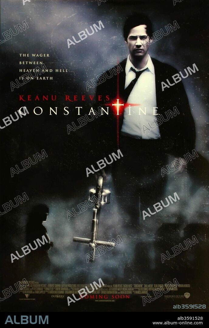 Poster of CONSTANTINE, 2005, directed by FRANCIS LAWRENCE. Copyright WARNER BROS. PICTURES.