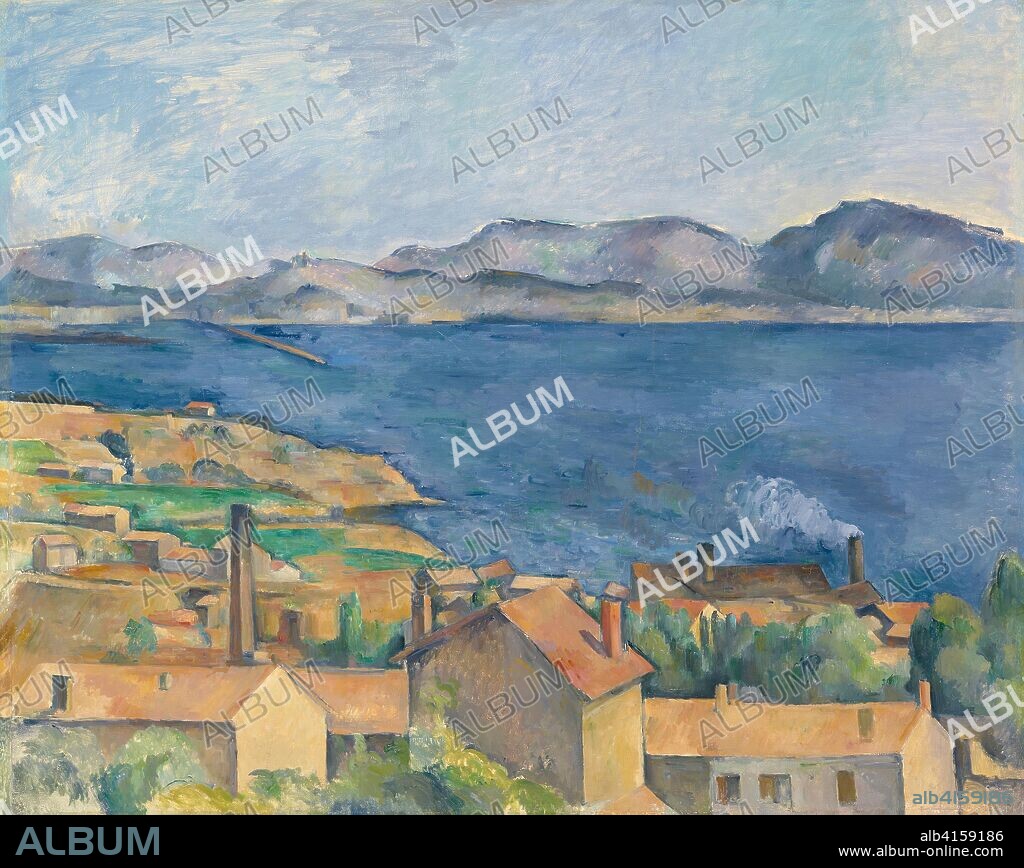 PAUL CEZANNE. The Bay of Marseille, Seen from L'Estaque. Paul Cézanne; French, 1839-1906. Date: 1880-1890. Dimensions: 31 5/8 × 39 5/8 in. (80.2 × 100.6 cm). Oil on canvas. Origin: France.