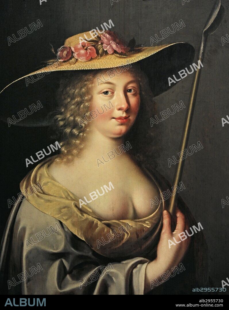 Jan Rutgers Niewael (Niwael, Nieuwal). Active in Utrecht between 1643-1661. Joven mujer vestida de pastora. Holanda, 1635. Museo Nacional Gdansk. Museo Nacional.