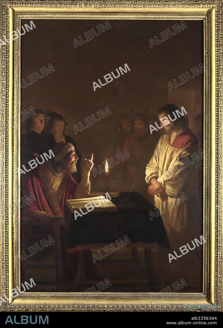 GERRIT VAN HONTHORST. Christ before the High Priest.