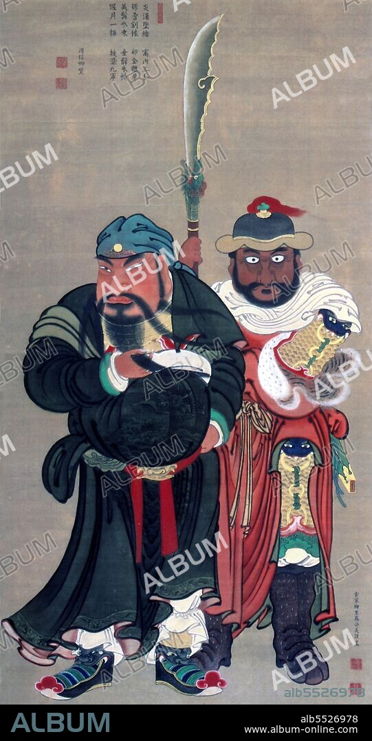 Guan Yu (died 219), style name Yunchang, was a general serving under the warlord Liu Bei in the late Eastern Han Dynasty of China. He played a significant role in the civil war that led to the collapse of the Han Dynasty and the establishment of the state of Shu Han in the Three Kingdoms period, of which Liu Bei was the first emperor. As one of the best known Chinese historical figures throughout East Asia, Guan's true life stories have largely given way to fictionalised ones, most of which are found in the historical novel 'Romance of the Three Kingdoms' or passed down the generations, in which his deeds and moral qualities have been lionised. Guan is respected as an epitome of loyalty and righteousness. Guan was deified as early as the Sui Dynasty and is still worshipped by many Chinese people today, especially in southern China, Taiwan, Hong Kong, and among many overseas Chinese communities. He is a figure in Chinese folk religion, popular Confucianism, Taoism, and Chinese Buddhism, and small shrines to Guan are almost ubiquitous in traditional Chinese shops and restaurants.