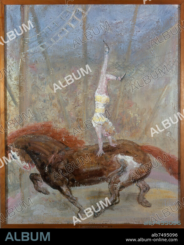 JOSEF HEGENBARTH. Hegenbarth, Josef 1884-1962. "Kunstreiterin", 1936. Öl auf Leinwand, 95 × 75 cm. Dresden, Staatliche Kunstsamlungen Dresden, Galerie Neue Meister.