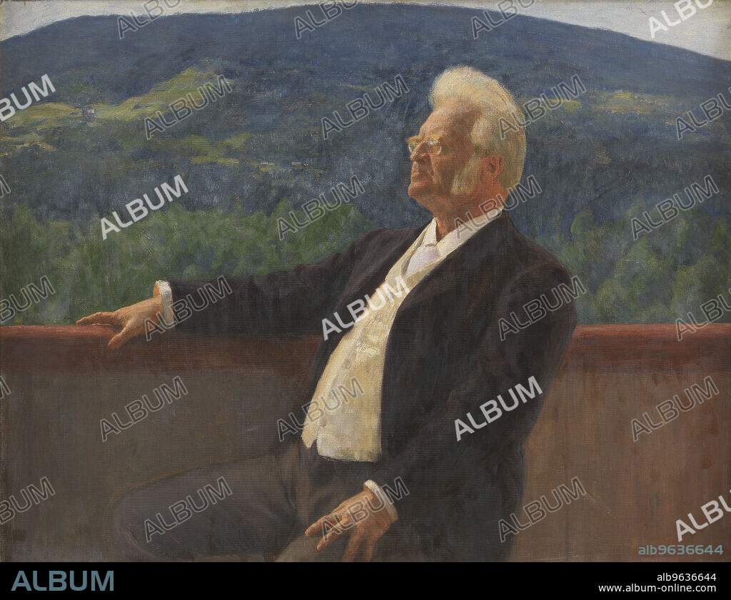 ERIK WERENSKIOLD. Portrait of Bjornstjerne Bjornson, 1900.