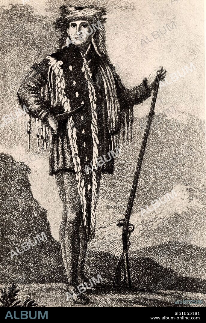 Meriwether Lewis (1774-1809) American explorer who, with his friend William Clark, in 1804-1806 explored the unknown territories west of the Mississippi River. Secretary to Thomas Jefferson: Governor of Louisiana (1806); shot in a backwoods tavern. (Photo by: Universal History Archive/UIG via Getty Images).