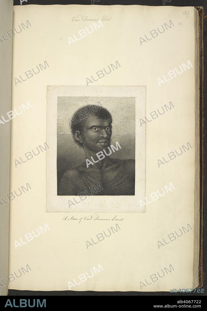 [Whole engraving] Man of Van Dieman's Land [Tasmania]. Drawings executed by John Webber during the Third Voyage of Captain Cook, 1777-1779. 1784. [Whole engraving] Man of Van Dieman's Land [Tasmania]. Engraving after a drawing by John Webber, January 1777, made during Captain Cook's Third Voyage, 1776-1780 Originally published/produced in 1784. Source: Add. 23920, f.33. Language: English.