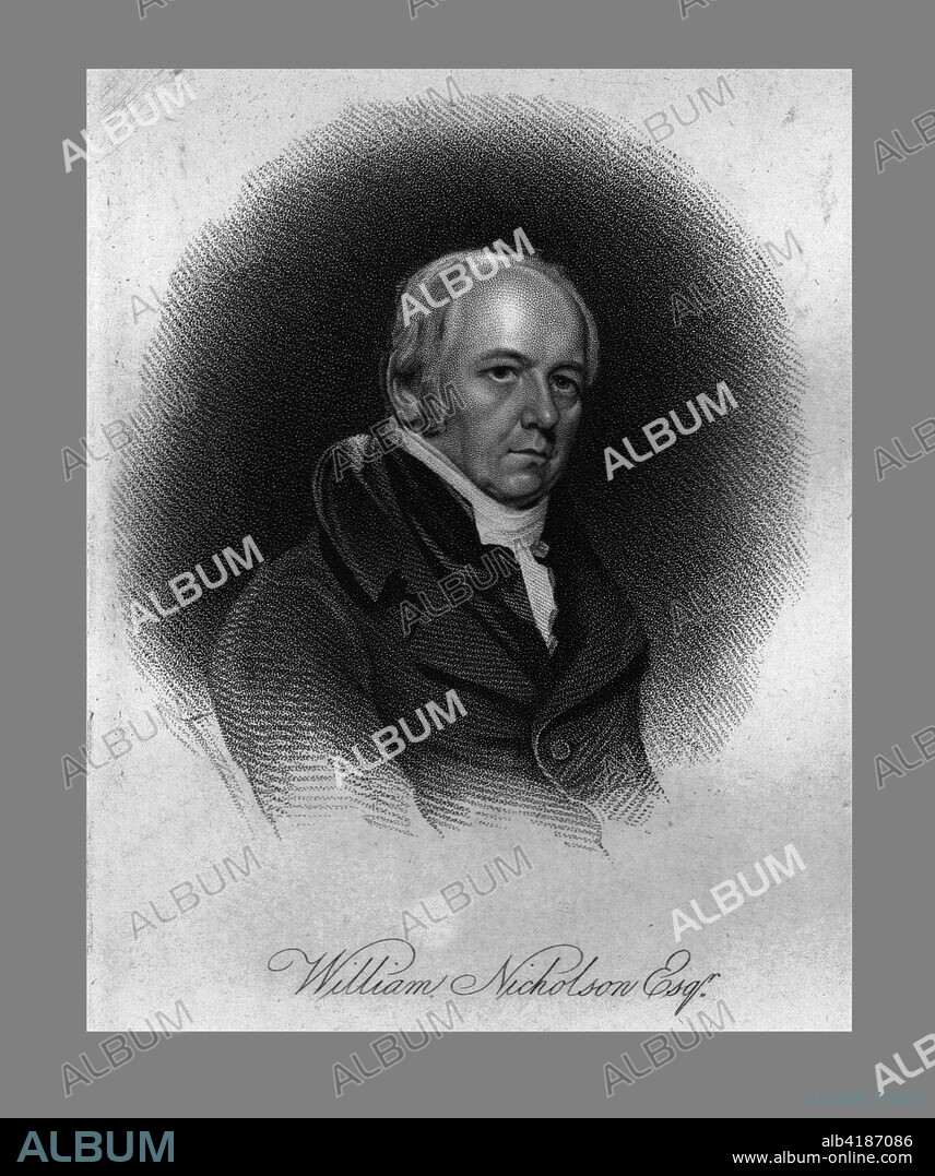 'William Nicholson Esq', (1812). Portrait of scientist William Nicholson (1753-1815). Published in The European Magazine, September 1812.