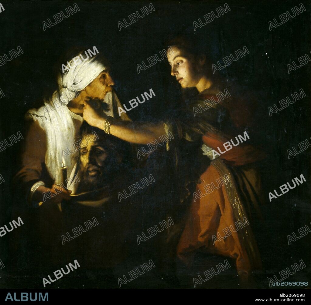 Adam de Coster / 'Judit con la cabeza de Holofernes', Siglo XVII, Escuela Flamenca, Óleo sobre Lienzo, 144 cm x 155 cm, P01466.