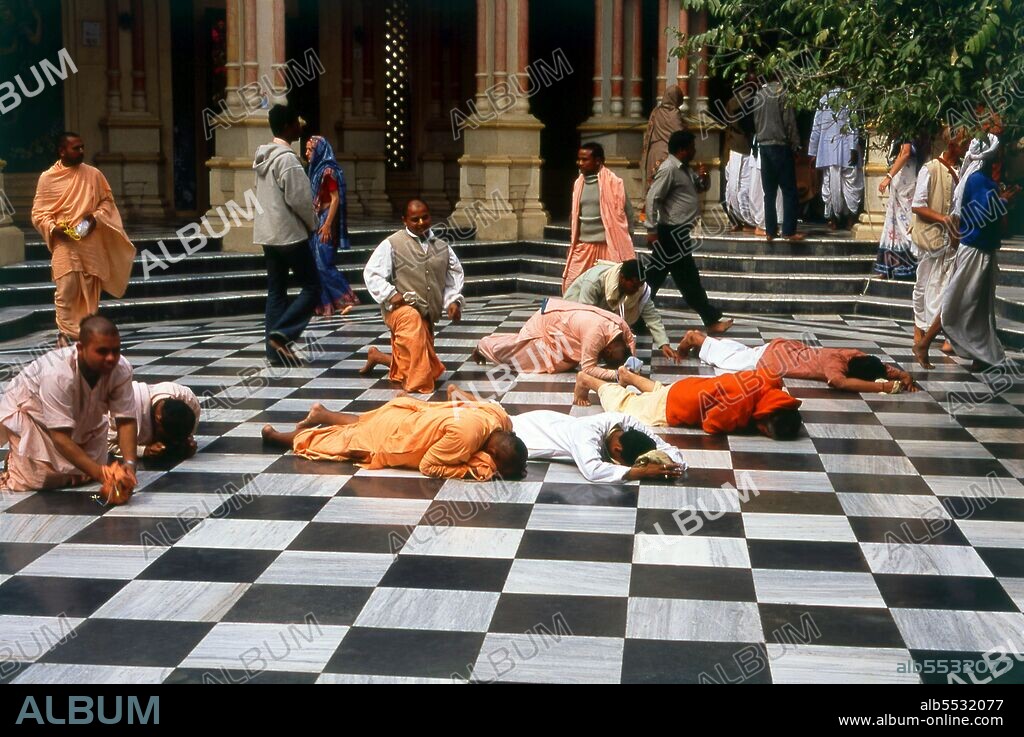 Sri Krishna-Balaram Mandir is a Gaudiya Vaishnava temple in the holy city of Vrindavan. It is one of the main International Society for Krishna Consciousness (ISKCON) temples in India and internationally. Hare Krishnas from all over the world can be seen here year-round, which adds color to this ancient ethnic holy city.