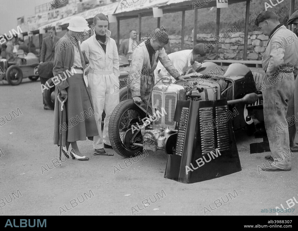 MG C-Type Midget 746S cc.  Event Entry No: 30. Driver: Hamilton, H.C. DNS. Crashed in practice. Place: R.A.C. T.T. Race. Date: 20.8.32.