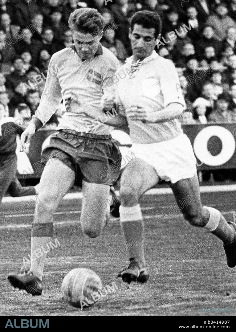 Norrköping 1965-05-05. Roger Magnusson i VM-kvalmatchen mot Cypern. Foto: Ronny Karlsson / DN / TT / Kod: . ** SvD OUT **.