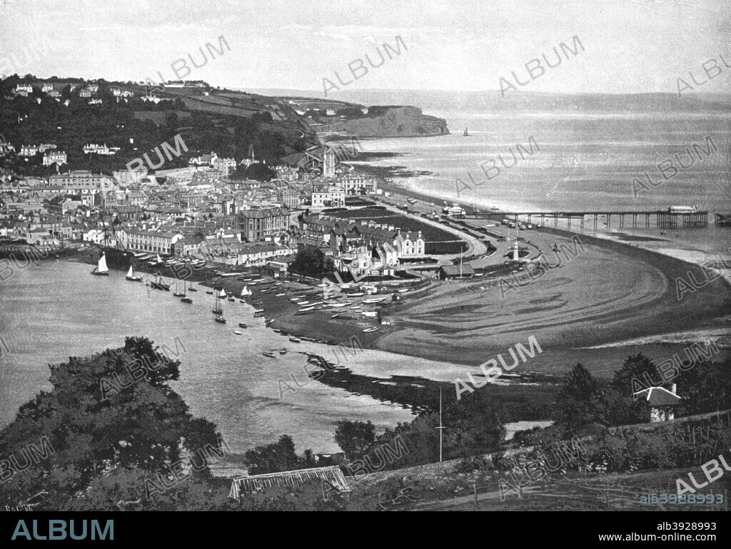 Teignmouth, c1900. Teignmouth is a town and civil parish in Teignbridge in the English county of Devon, situated on the north bank of the estuary mouth of the River Teign. From Sights and Scenes in England and Wales. [Cassell and Company Ltd., c1900].
