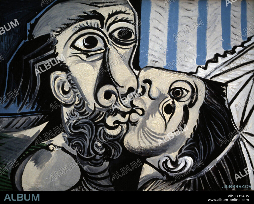 PABLO PICASSO. PICASSO , PABLO RUIZ. PINTOR ESPAÑOL . MALAGA 1881 - 1973. " EL BESO " MOUGINS 1969. MUSEO PICASSO . PÀRIS. ATENCION: AUTOR CONTEMPORANEO SUJETO A COPYRIGHT ©. EL CLIENTE FINAL ES RESPONSABLE DE LA GESTION DE LOS DERECHOS DE AUTOR CON LAS SOCIEDADES EXISTENTES DE GESTION DE DERECHOS O DIRECTAMENTE CON LOS ORGANISMOS TITULARES DE LOS MISMOS.