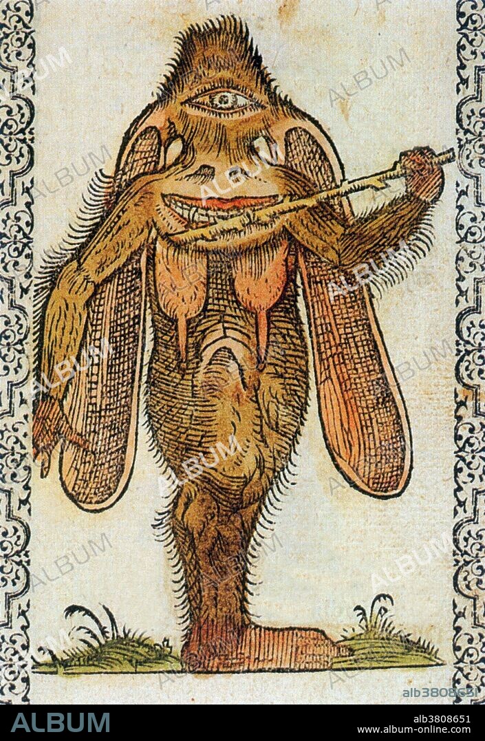 16th century engraving by Johan Sluperius. A cyclops in Greek mythology and later Roman mythology, was a member of a primordial race of giants, each with a single eye in the middle of his forehead. Hesiod described one group of cyclopes and the epic poet Homer described another; other accounts were written by the playwright Euripides, poet Theocritus and Roman epic poet Virgil. In Hesiod's Theogony, Zeus releases three Cyclopes, the sons of Uranus and Gaia, from the dark pit of Tartarus. They provide Zeus' thunderbolt, Hades' helmet of invisibility, and Poseidon's trident, and the gods use these weapons to defeat the Titans.