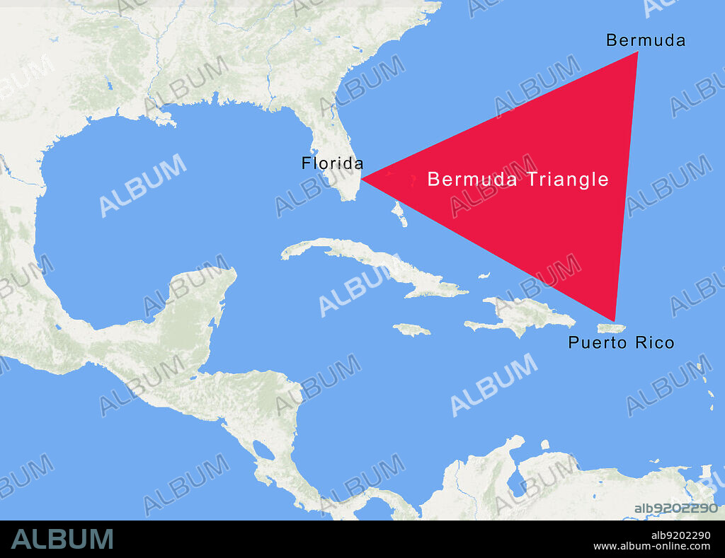 The Bermuda Triangle, also known as the Devil's Triangle, is an urban legend focused on a region in the western part of the North Atlantic Ocean where a number of aircraft and ships are said to have disappeared under mysterious circumstances.