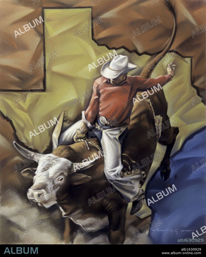 Untitled (Cowboy)  Russ Wilson (20th C. American).