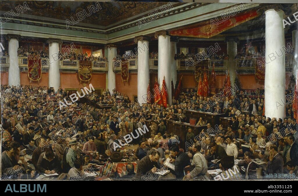 ISAAK IZRAILEVICH BRODSKY. The festive opening of the Second Congress of the Communist International (Comintern).