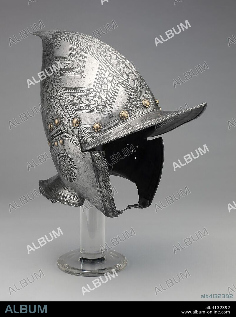Burgonet. Northern Italian. Date: 1560-1590. Dimensions: H. 24.5 cm (10 5/8 in.). Steel. Origin: Northern Italy.