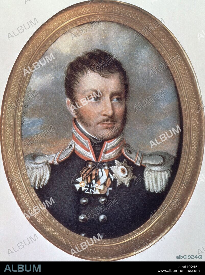 JEAN BAPTISTE ISABEY (1767-1855). FEDERICO GUILLERMO III REY DE PRUSIA.