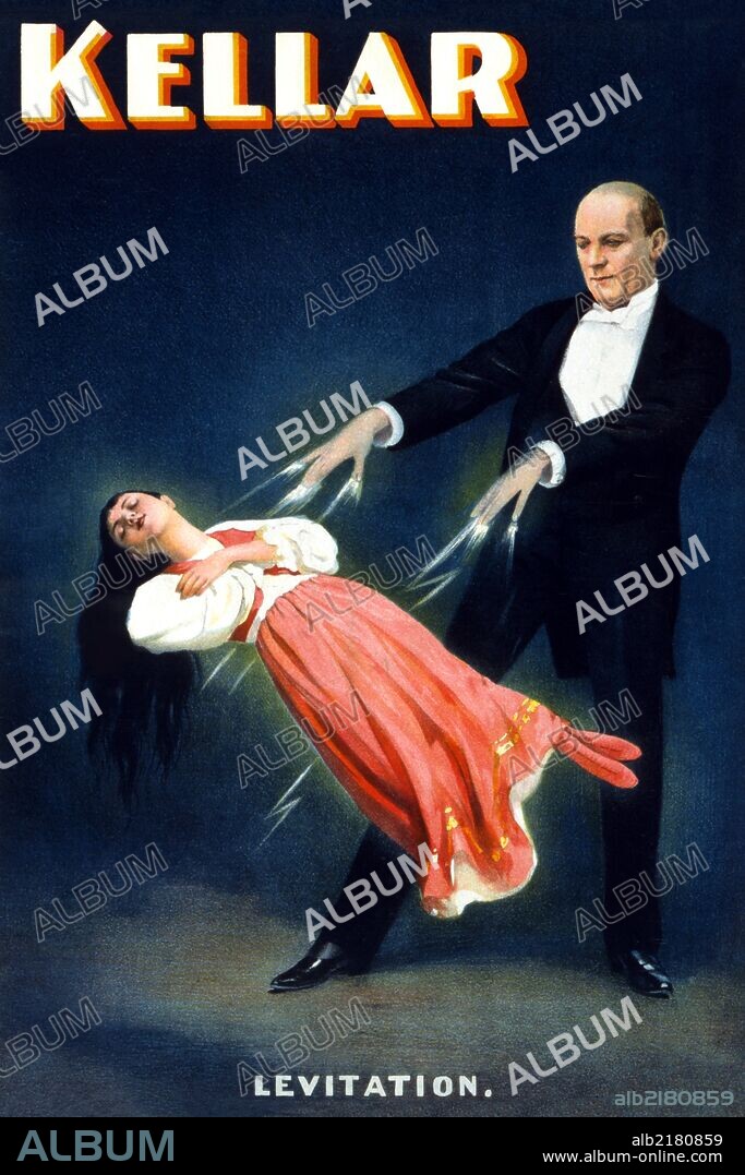 Harry (Heinrich) Keller (1849-1922) was a predecessor to Houdini and was considered the dean of American magicians.  When he retired, he gave his tricks to Howard Thurston in 1908.  He was most famous for the levitating woman.