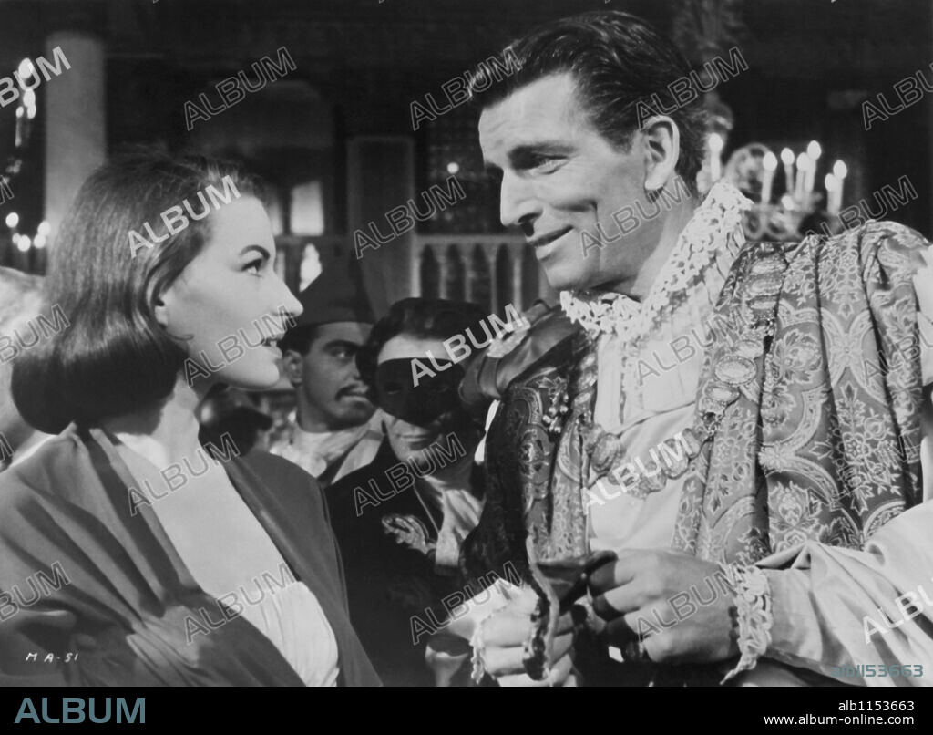 MICHAEL RENNIE y SILVANA MANGANO en MAMBO, 1954, dirigida por ROBERT ROSSEN. Copyright PARAMOUNT PICTURES.
