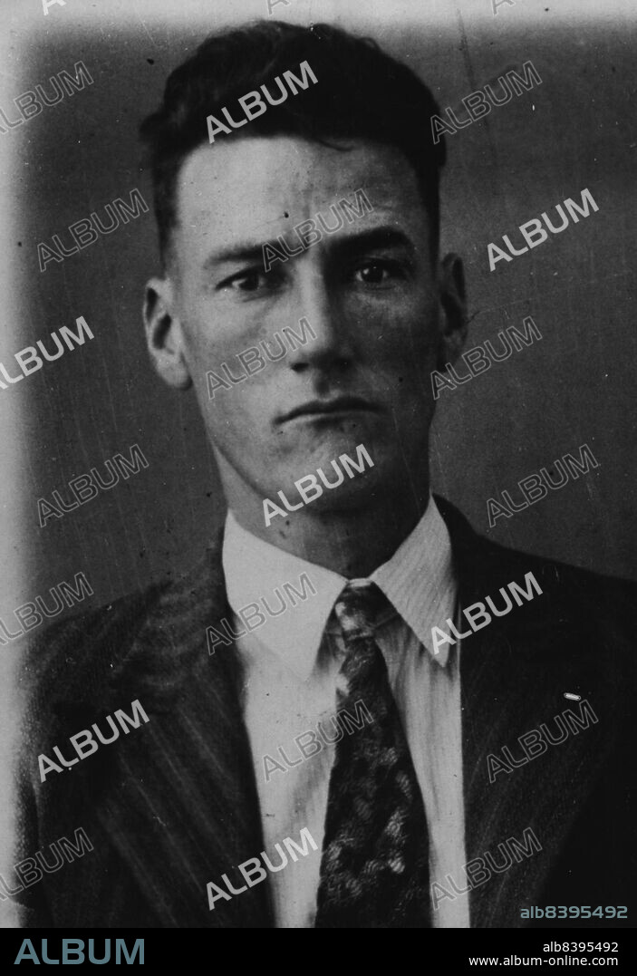 Arthur Ernest Halliday, native of New South Wales, 35. 5ft. 71/2in., slight build, brown hair, hazel eyes, fair complexion, scar inside left shin. Left little finger missing to second joint. Is wearing long trousers, grey or dark, a blue striped shirt, and an old felt hat. He is a notorious house-breaker, and in 1939 was sentenced to five years' gaol for a series of robberies. In January, 1940, he escaped from the Brisbane Prison at the same spot, and by the same means as he did yesterday, and was free for two weeks. He received mine months' gaol for having escaped, and sentences on stealing charges brought his total additional sentences to three years. He had been working on cementing work in the gaol. December 18, 1946. (Photo by C. Mail Special Photo Service).