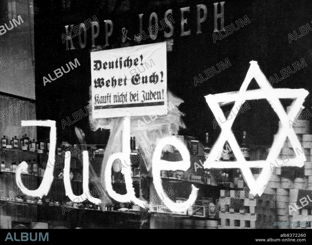 Kristallnacht or 'Crystal Night', also referred to as the Night of Broken Glass, was a pogrom against Jews throughout Nazi Germany and Austria that took place on 910 November 1938, carried out by SA paramilitary forces and German civilians.<br/><br/>. German authorities looked on without intervening. The name Kristallnacht comes from the shards of broken glass that littered the streets after Jewish-owned stores, buildings, and synagogues had their windows smashed.