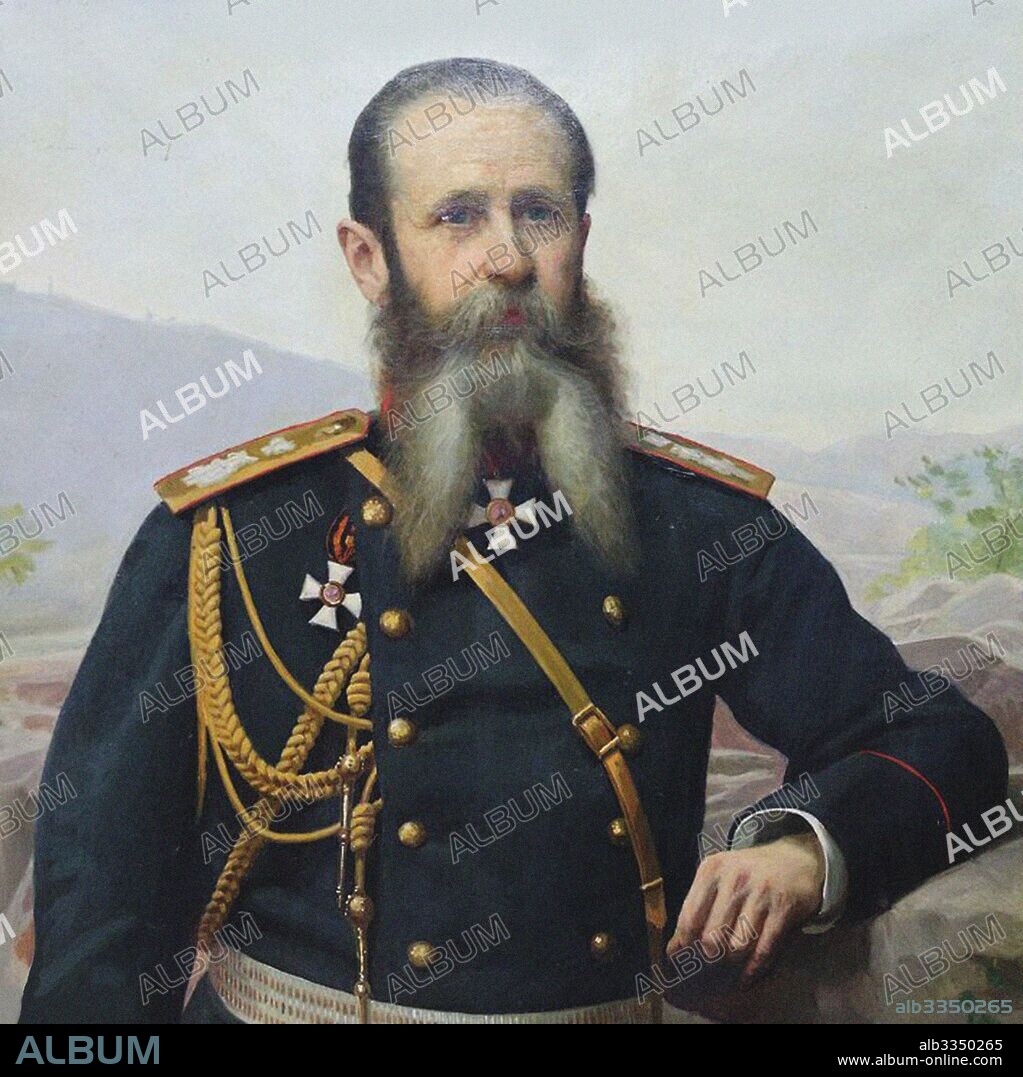 ANONYMOUS. Portrait of General Count Iosif Vladimirovich Romeyko-Gurko (1828-1901).