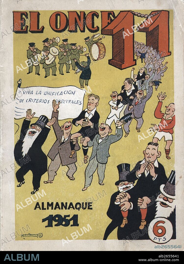 Almanaque El once para el año 1951. Dibujos de Valentí Castanys.