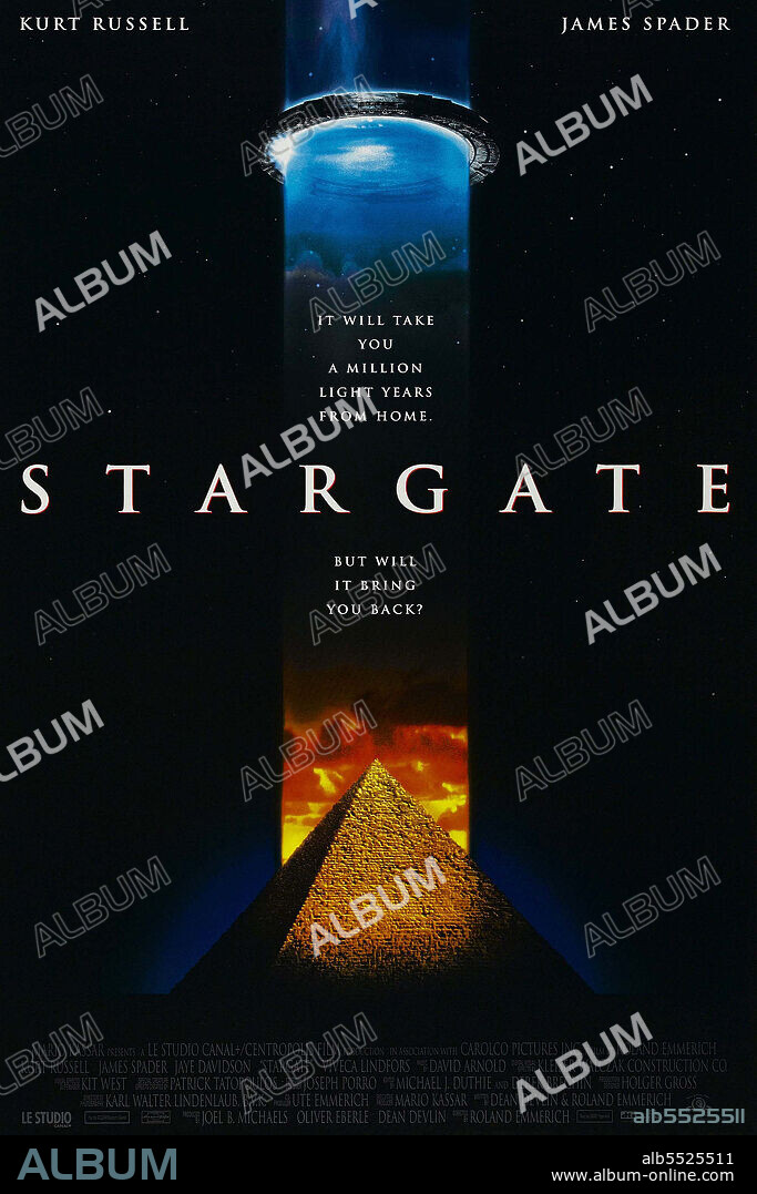 Poster of STARGATE, 1994, directed by ROLAND EMMERICH. Copyright LE STUDIO CANAL +(U.S).