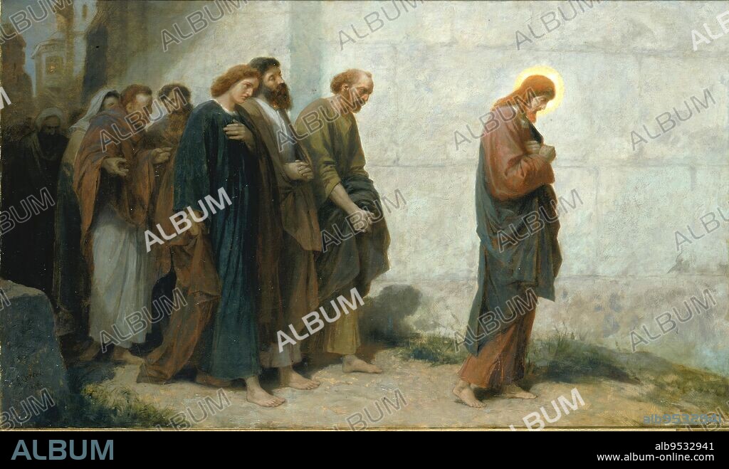 JOHANNES ADAM SIMON OERTEL. Going Down to Gethsemane. Date: 1898. oil on canvas.