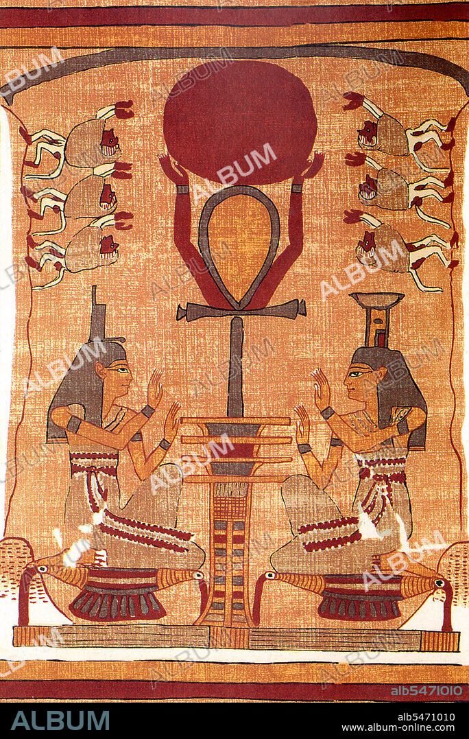 Ra is the ancient Egyptian sun god. By the Fifth Dynasty he had become a major deity in ancient Egyptian religion, identified primarily with the midday sun. The meaning of the name is uncertain, but it is thought that if not a word for 'sun' it may be a variant of or linked to words meaning 'creative power' and 'creator'. The chief cult centre of Ra was Heliopolis (called Iunu, 'Place of Pillars', in Egyptian), where he was identified with the local sun-god Atum. Through Atum, or as Atum-Ra he was also seen as the first being and the originator of the Ennead, consisting of Shu and Tefnut, Geb and Nut, Osiris, Set, Isis and Nephthys.