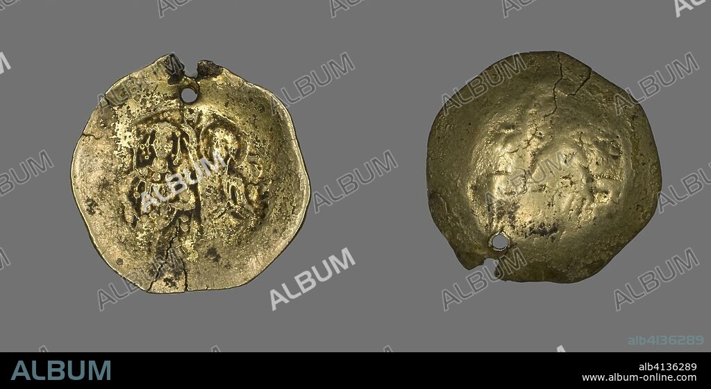 Hyperpyron (Coin) of John II Comnenus. Byzantine. Date: 1118-1143. Dimensions: Diam. 2.7 cm; 3.52 g. Gold. Origin: Greece.