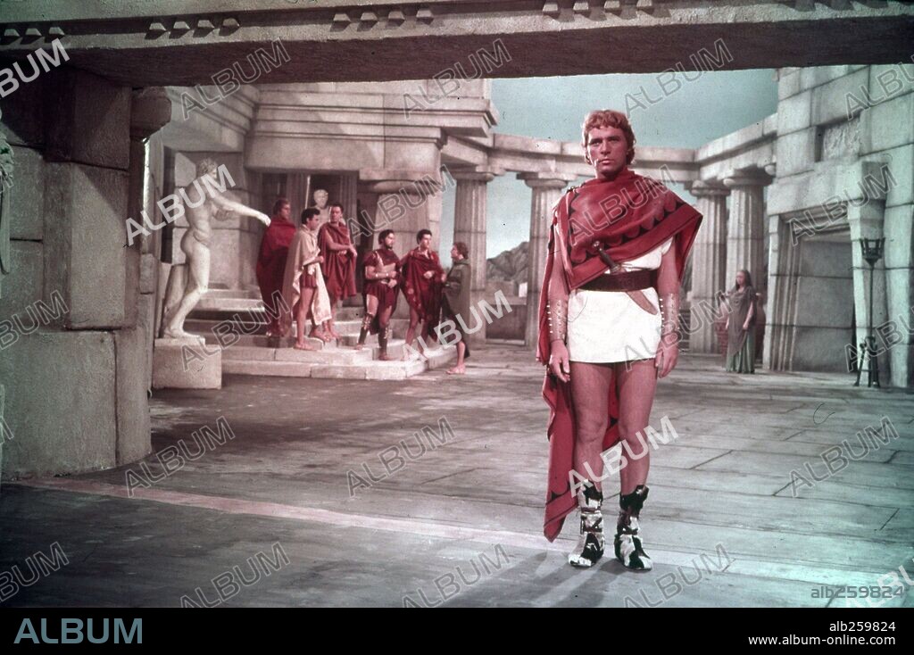 RICHARD BURTON in ALEXANDER THE GREAT, 1956, unter der Regie von ROBERT ROSSEN. Copyright UNITED ARTISTS.