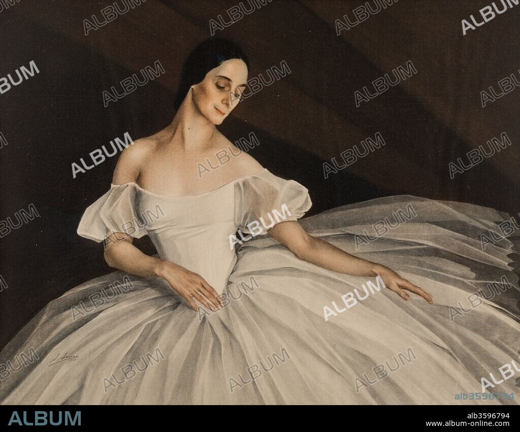 SAVELI ABRAMOVICH SORIN. Portrait of the ballerina Anna Pavlova (1881-1931).