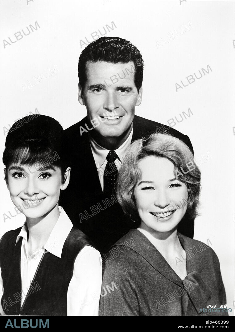 AUDREY HEPBURN, JAMES GARNER and SHIRLEY MACLAINE in THE CHILDREN'S HOUR, 1961, directed by WILLIAM WYLER. Copyright UNITED ARTISTS.
