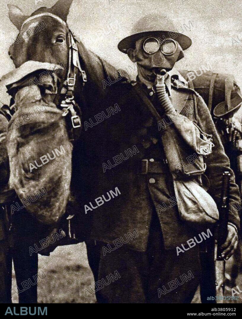 Since horses were frequently used on the front lines, a special type of gas mask was developed that horses were trained to wear. The first use of poison gas on the Western Front was on April 22, 1915, by the Germans at Ypres, against Canadian and French colonial troops. The British Royal Society of Chemistry claims that British scientist Edward Harrison developed the first practical gas mask for mass production towards the end of 1916. American chemist and inventor James Bert Garner is credited by American sources with the invention of the gas mask in April 1915. He remembered experiments he had performed while teaching at the University of Chicago, thus he set about creating the first gas mask which he tested on two of his associates in a gas filled chamber. Following the successful completion of the test, he provided the results to the British government.